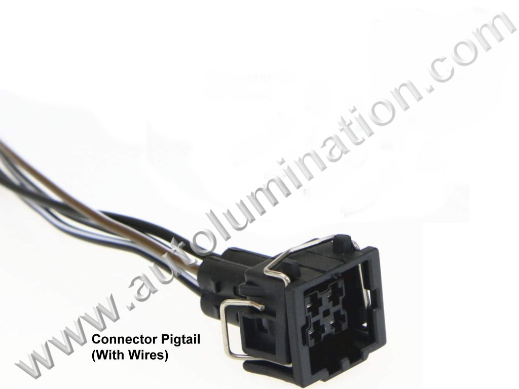 Pigtail Connector with Wires,4wirepig0074,,,,,,,357919501A, 357919754, 444524-1,ckk7042a-3.5-21,AC Pressure Switch,Temperature Sensor,,,VW, Audi