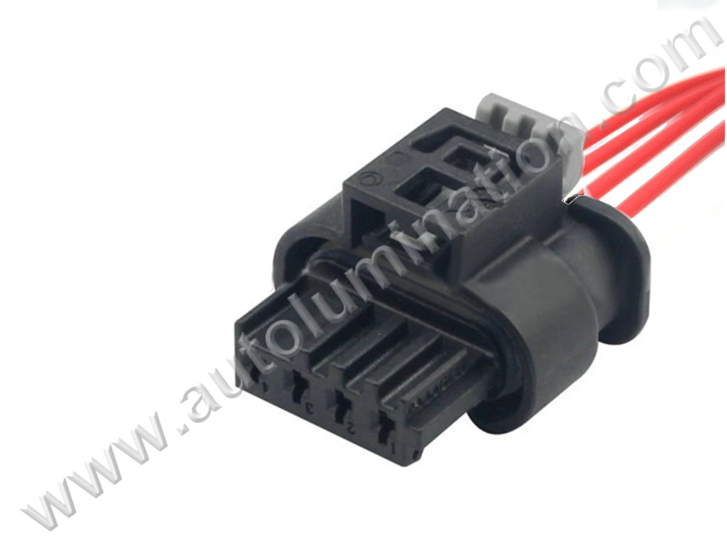 Pigtail Connector with Wires,,PT2677,,Hirschmann,,F11A4,,13581092, 805-122-541,,,Radiator Shutter,Locker, Transmission Temperature Sensor,DRL, Daytime Running Light,Jeep, Jaguar, Range Rover, Land Rover, Chrysler, BMW, Chevy, Dodge