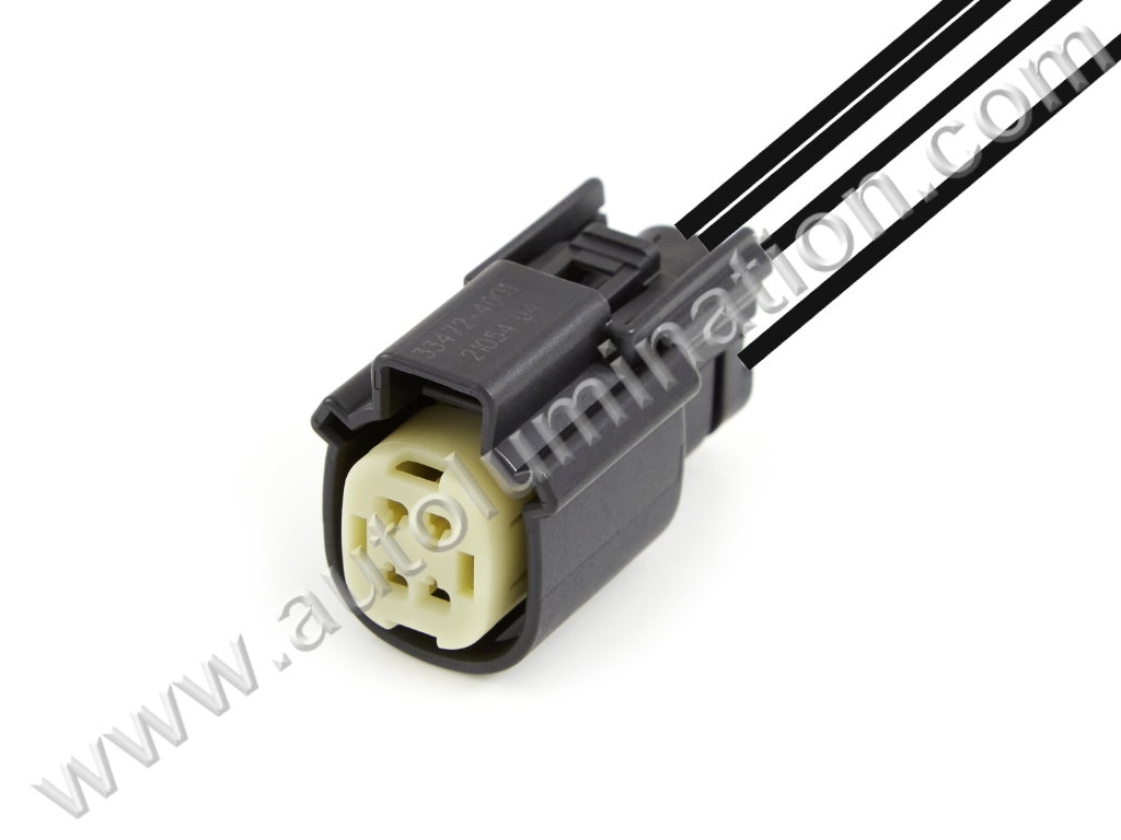Pigtail Connector with Wires,,,,Molex,MX150,B63A4,CE4066F,33472-4001,33472-4002,33472-0401,33472-0402,,Tail Light,Turn Signal,Daytime Running,Fog Lamp,Ford, Lincoln, Chevy. Buick, Tesla