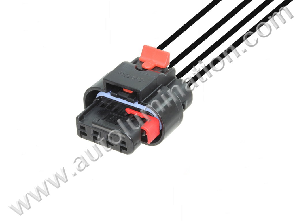Pigtail Connector with Wires,,,,Tyco,Mcon,L83B4,CE4108,1-1456426-1, 1-1456426-5,1488991-1, 1488991-5 ,,Angle Sensor,Docking,Radiator Shutter,,Cadillac