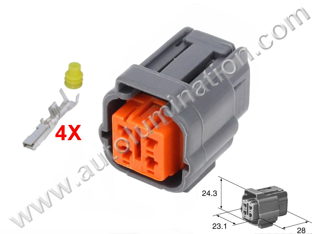 Connector Kit,,,,Sumitomo,DL,CE4131F,CE4131F,6195-0015,,O2 Oxygen Sensor,,,,Mazda,Subaru,Toyota, Lexus