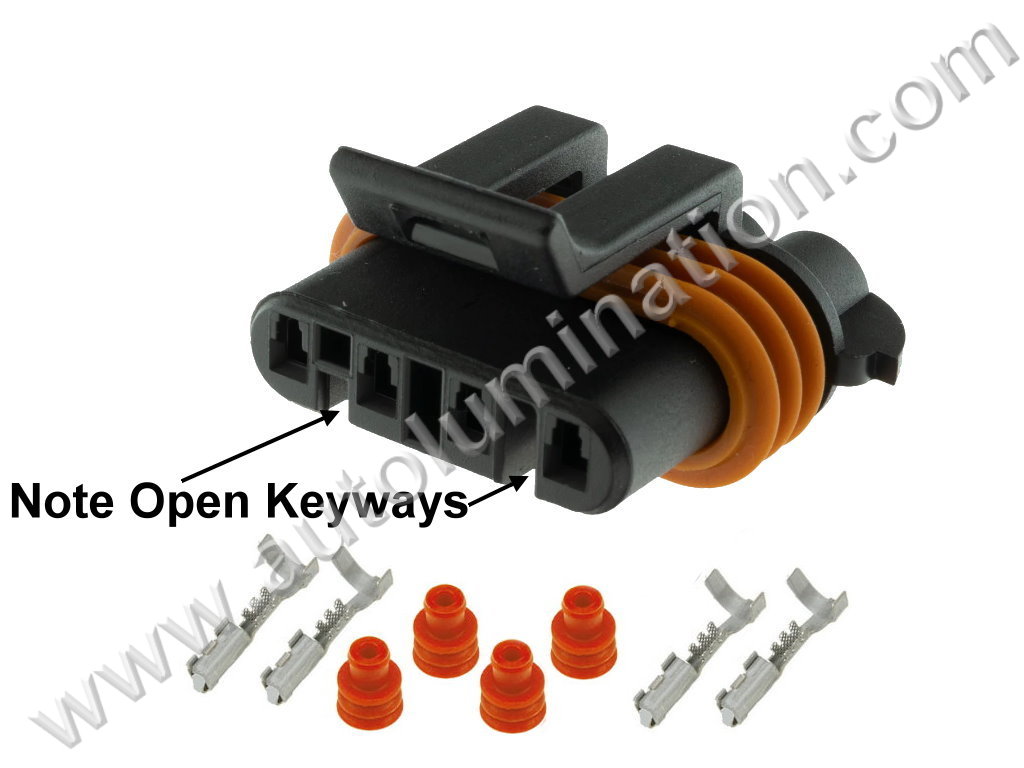 Connector Kit,,PT1136,,Delphi,Metripack-150,C12B4,CE4052F,12186568,,O2 Oxygen Sensor,Alternator,Generator,,GM, Hummer