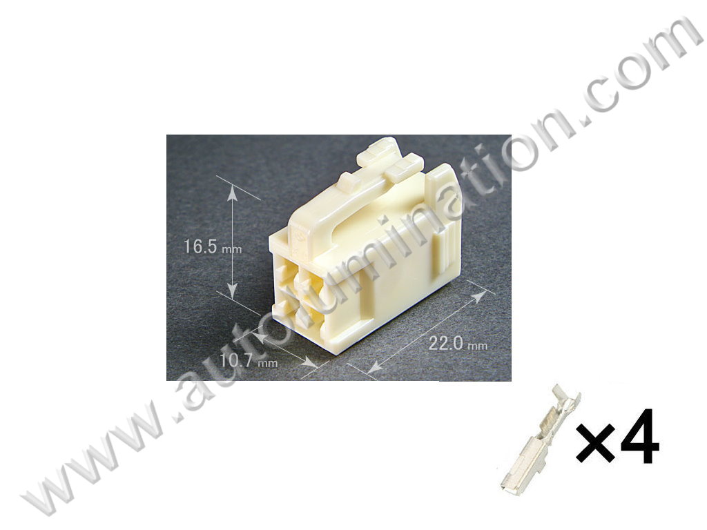 Connector Kit,,,,Yazaki,,Y33A4,CE4408F,FRS, GT86, BRZ, 7283-1040, 6520-0349, PA245-04017, 13627101, 4F5450-000, 90980-11766,,Brake Light Switch,Tail Lamp,Turn Signal,,Toyota, Lexus, Subaru, Scion