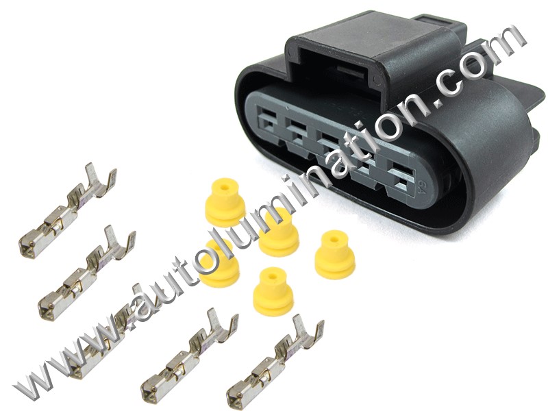 Connector Kit,F5-001,PT2416,,Aptiv, Delphi,GT-280,D15C5,,,,F5-001,5 Pin Connector,Headlight,,,,Buick, Cadillac, Chevy, GMC,Headlight,,,,Headlight,,Buick, Cadillac, Chevy, GMC,