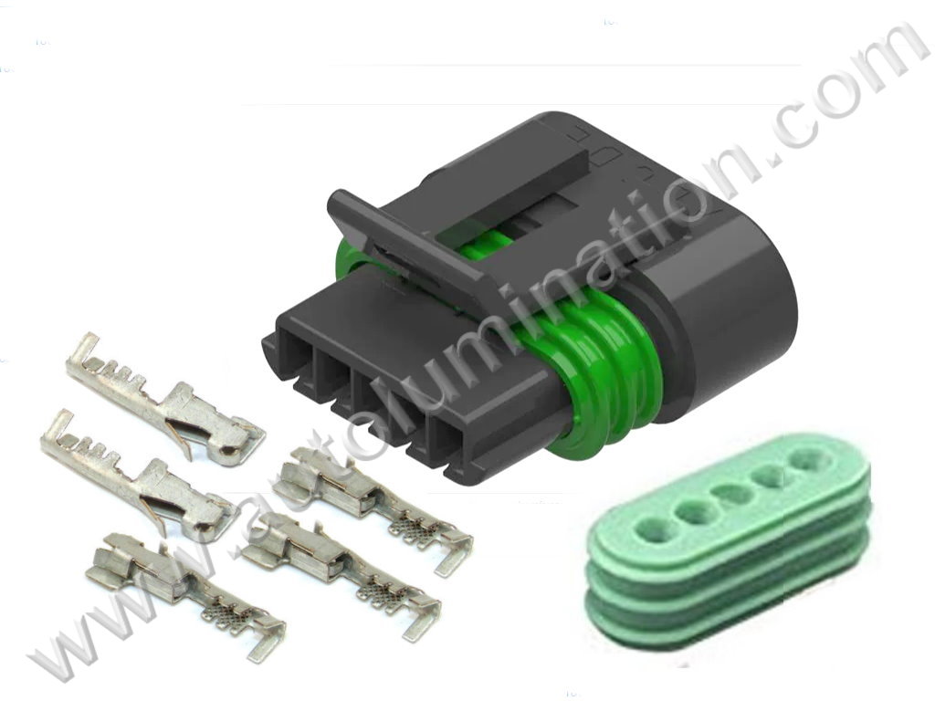 5way ACDelco PT1072 MAF Sensor Connector GM, 25168491, 25138411, 15904068