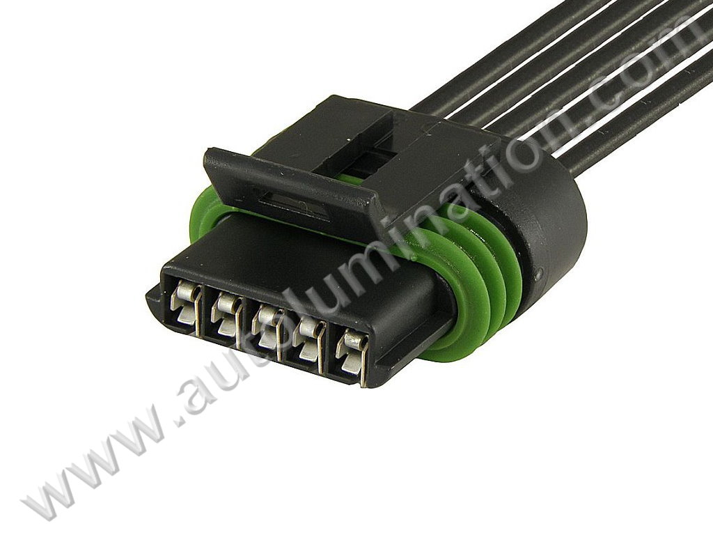 Pigtail Connector with Wires,Female,F5-002,5wirepig0001,Aptiv, Delphi,,,25168491, 25138411, 15904068,,25168491, 25138411, 15904068,MAF, Mass Air Flow Position Sensor,EGR, Exhaust Gas Position sensor,TPI, Throttle Position Indicator,,GM, GMC,Chevy
