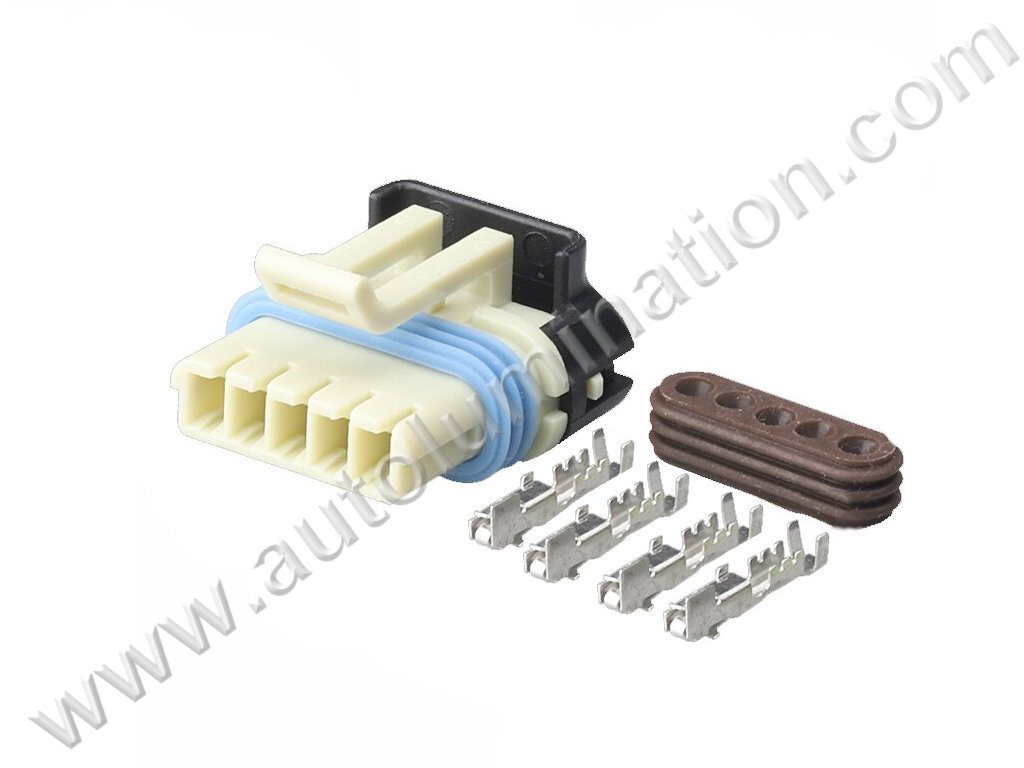 Connector Kit,Female,F5-004,60L0005,Aptiv, Delphi,G31B5,,,,,MAF, Mass Air Flow Position Sensor,EGR, Exhaust Gas Position sensor,TPI, Throttle Position Indicator,,GM, GMC,Chevy