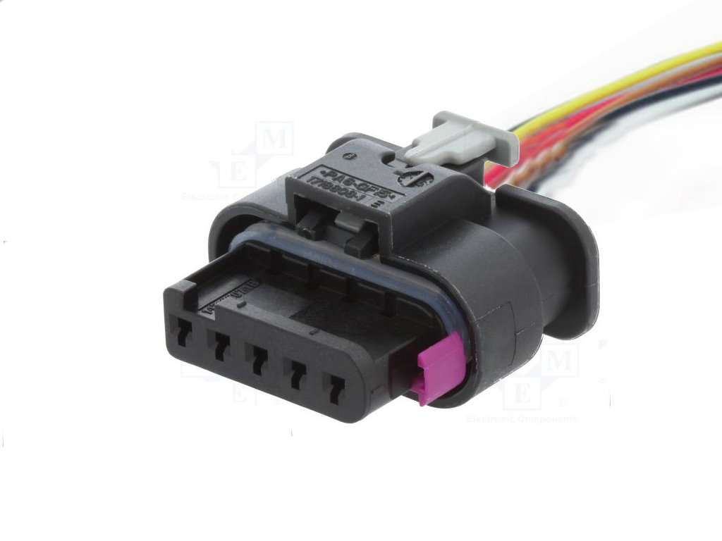 Pigtail Connector with Wires,F5-009,,,Tyco, Amp,MCON,C26B5,,,,F5-009,5 Pin Connector,Air Flow Meter,,,, Mercedes Benz, VW, BMW, Mini Cooper,Air Flow Meter,,,,Air Flow Meter,, Mercedes Benz, VW, BMW, Mini Cooper,