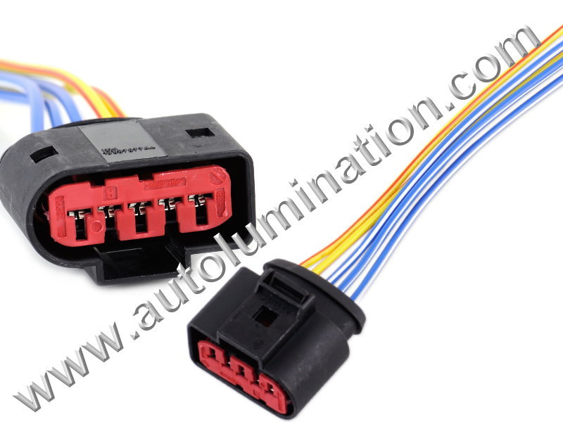 Pigtail Connector with Wires,Female,F5-012,5wirepig0005-1
,,H22A5,,,,,MAF, Mass Air Flow Position Sensor,,,,VW, Audi