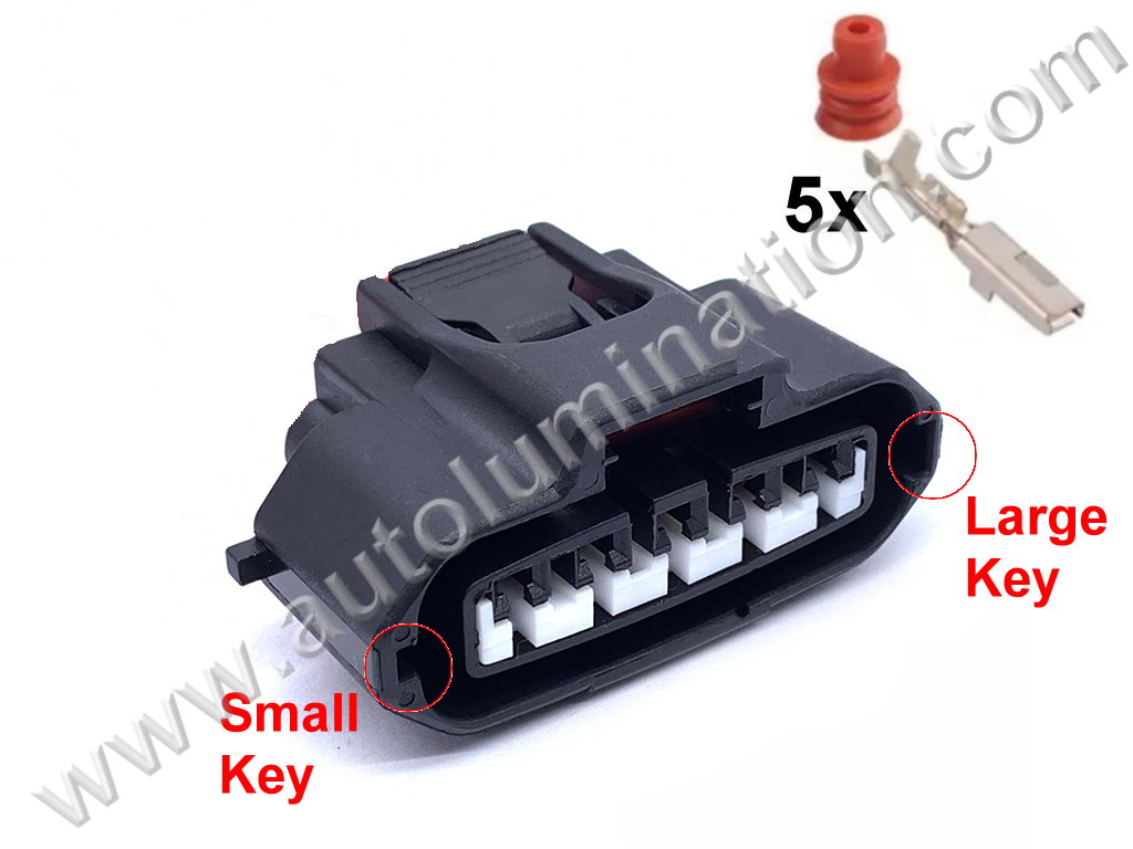 Connector Kit,Female,F5-013,,Yazaki,Y37C5,,,,,Windshield Wiper Motor,MAF, Mass Air Flow Position Sensor,,,Toyota, Lexus, GM