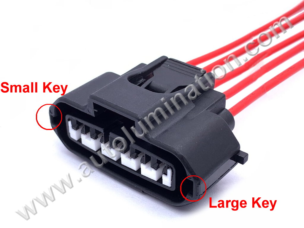 Pigtail Connector with Wires,Female,F5-013,,Yazaki,Y37C5,,,,,Windshield Wiper Motor,MAF, Mass Air Flow Position Sensor,,,Toyota, Lexus, GM