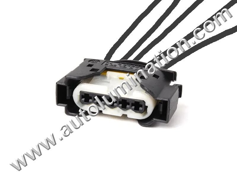 Pigtail Connector with Wires,Female,F5-017,,Kostal, Bosch,D25D5,,,,,Fuel Injector, Pre Heater,,,,BMW, Mercedes Benz, Porche, Chrsler, Dodge, Jeep