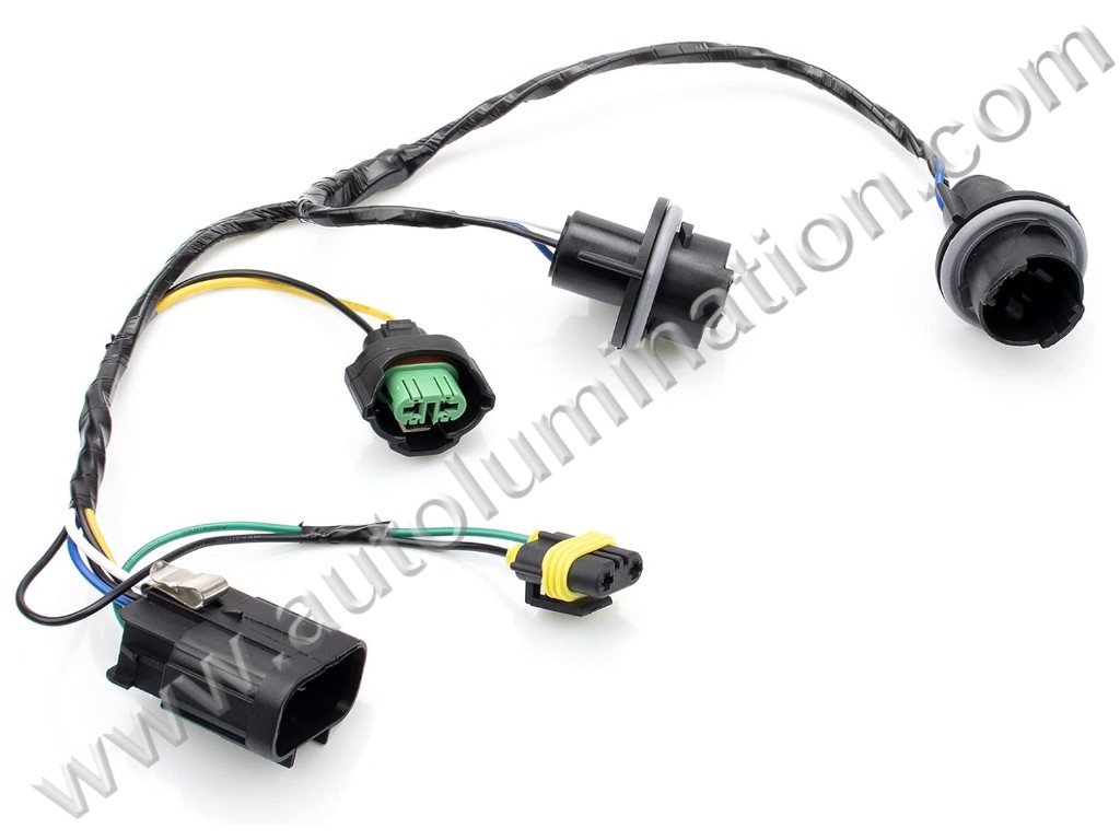 9006 HB4 Headlight Fog Light Wiring Harness Socket Connector Pigtail Plug (Pack Of 3) - Jurassic Classic Auto Parts