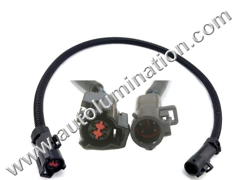 Mustang Oxygen O2 Sensor Extension Wire Harness w/ OE Plugs 86-09 12