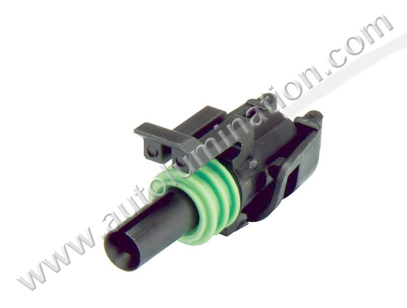Pigtail Connector with Wires,Weatherpack,PT517, 2117385, PT2299, 88862218,,Delphi, Aptiv,Weatherpack,,CE1034M,12015791,CKK3011-2.5-21,,,,,GM, Ford