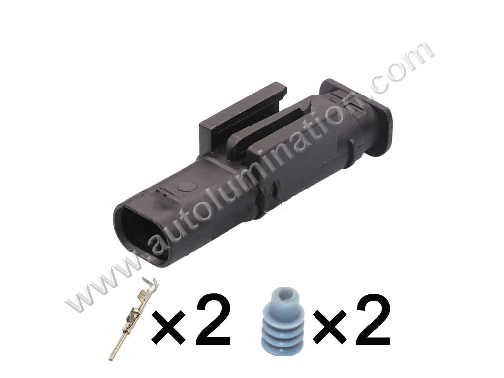 Connector Kit,,,,Tyco, AMP,,F23C2,,1-1703498-1,,,Marker Light - Front
,Camshaft Solonoid,Marker Light - Rear,Daytime Running Light, Imact Sensor, Fuel Injector,Chrysler, Dodge, Jeep, Mercedes, VW, Audi