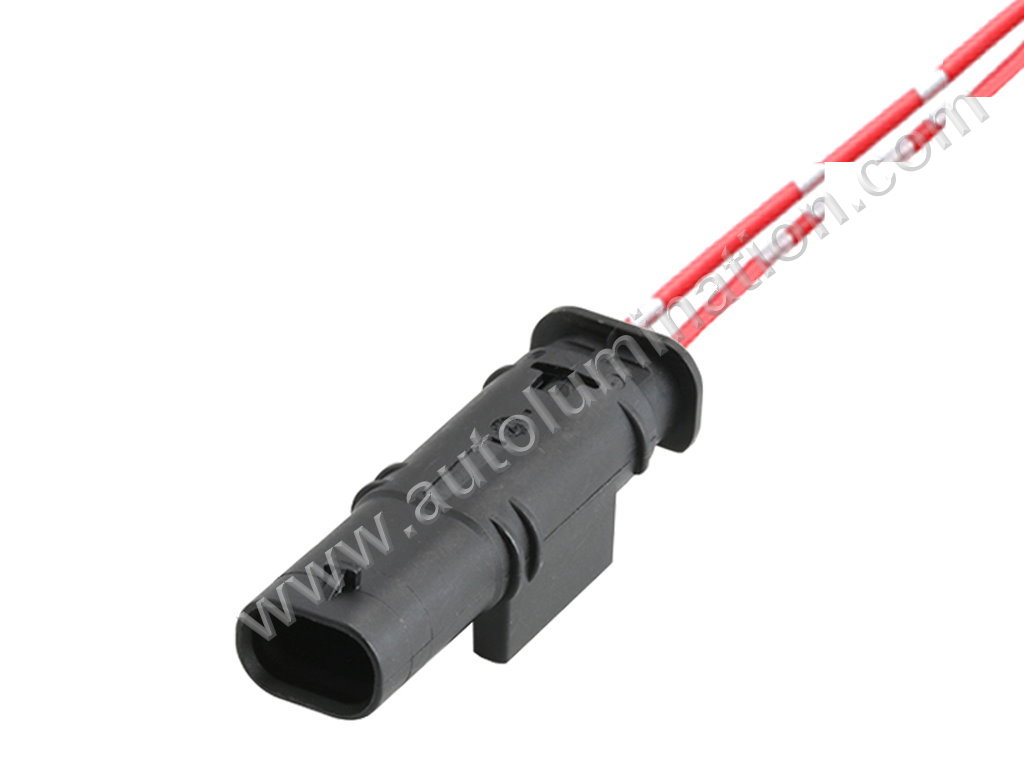 Pigtail Connector with Wires,,,,Tyco, AMP,,F23C2,,1-1703498-1,,,Marker Light - Front
,Camshaft Solonoid,Marker Light - Rear,Daytime Running Light, Imact Sensor, Fuel Injector,Chrysler, Dodge, Jeep, Mercedes, VW, Audi