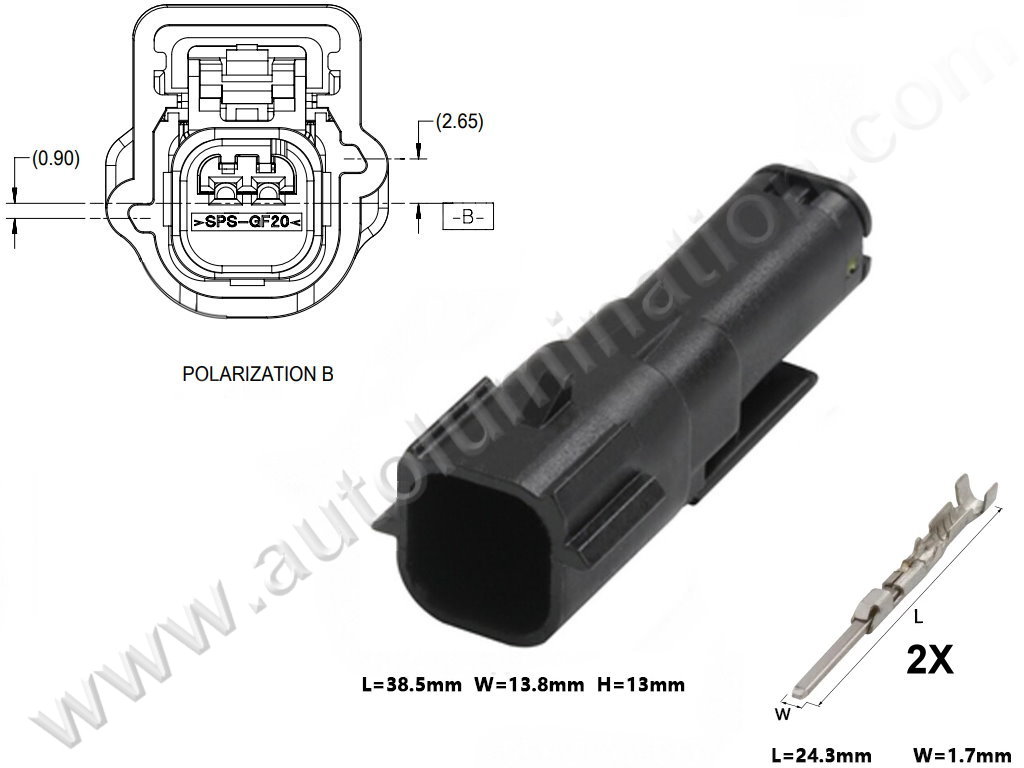 Connector Kit,,,,Molex,MX-64,B63C2 Male,,,,,,,,