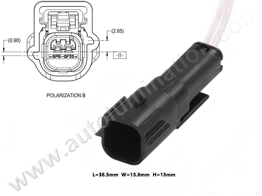 Pigtail Connector with Wires,,,,Molex,MX-64,B63C2 Male,,,,,,,,