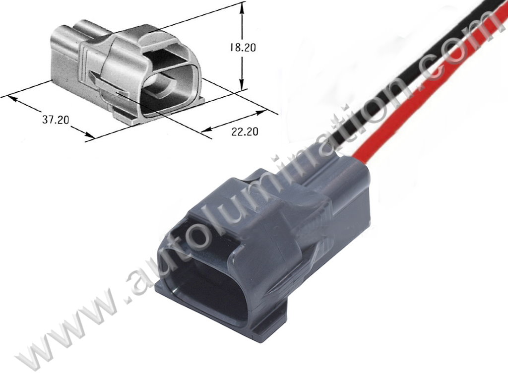 Pigtail Connector with Wires,,,,Yazaki,,,,7282-7026-30, 90980-10886,,Crankshaft Position Sensor,Ignition Filter,,,Toyota, Lexus