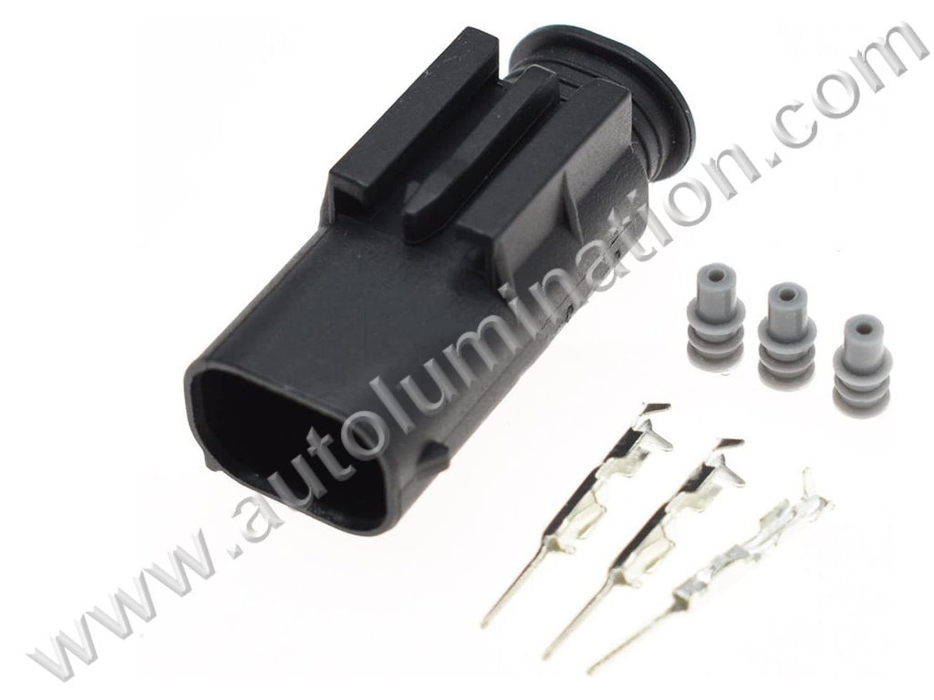 Connector Kit,,,,Amp, TE,B61A3-Male,,,WPT-1162, 3U2Z-14S411-CCB, WPT-1100, AU2Z-14S411-ARA, WPT-223, 1-967167-3,,Park Assist Sensor - Front,Sensor - Reverse Park Aide, RPA, Switch A/C Pressure Cut Off, Sensor Brake Pressure,,,Ford, Lincoln, Mercury, Mazda