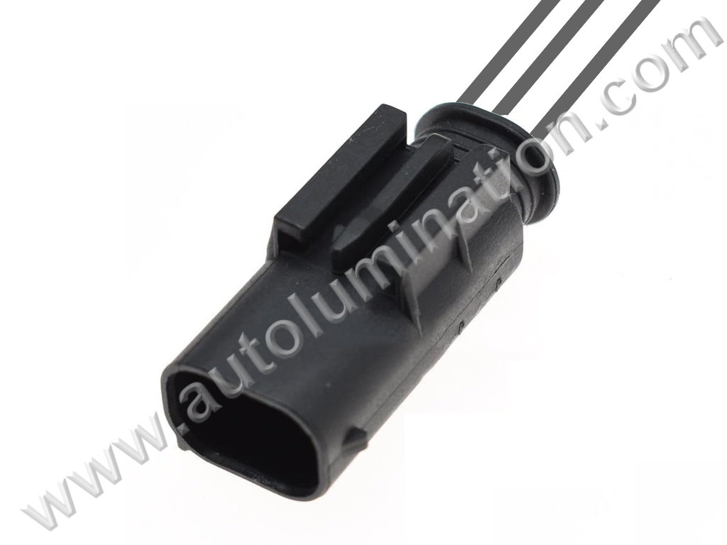 Pigtail Connector with Wires,,,,Amp, TE,B61A3-Male,,,WPT-1162, 3U2Z-14S411-CCB, WPT-1100, AU2Z-14S411-ARA, WPT-223, 1-967167-3,,Park Assist Sensor - Front,Sensor - Reverse Park Aide, RPA, Switch A/C Pressure Cut Off, Sensor Brake Pressure,,,Ford, Lincoln, Mercury, Mazda