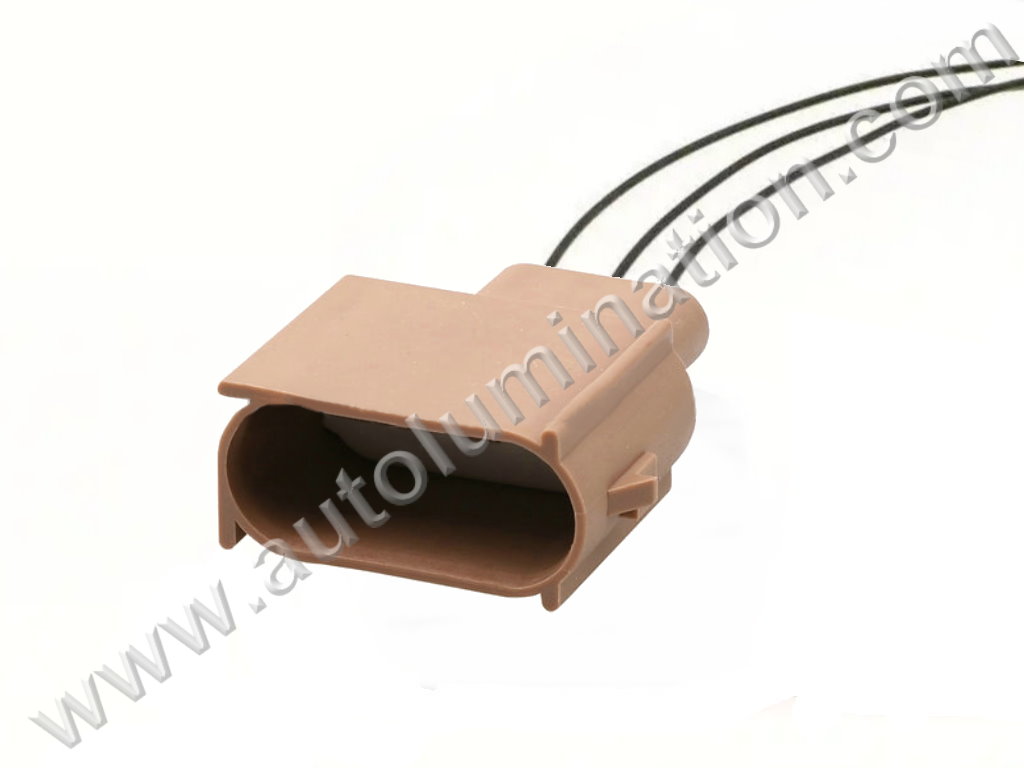 Pigtail Connector with Wires,KINK,,,,,B27A3 Male,CE3093-1M,,,Headlight - Park/Turn Signal,Park/Stop/Turn Light-Rear,,,Ford, Lincoln, Mercury