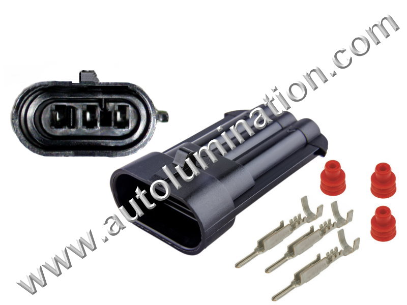 Connector Kit,3pin0034-MALE,,,Aptiv, Delphi, Packard, Metri-Pack 150,,,,12131195,,,,,,GM, Ford