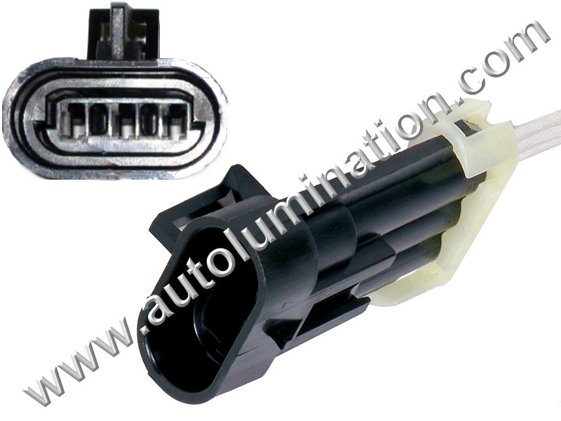 Pigtail Connector with Wires,,,,Aptiv, Delphi, Packard, Metri-Pack 150,,B44B3-MALE,,12129615,,Crankshaft Position Sensor,,,,GM