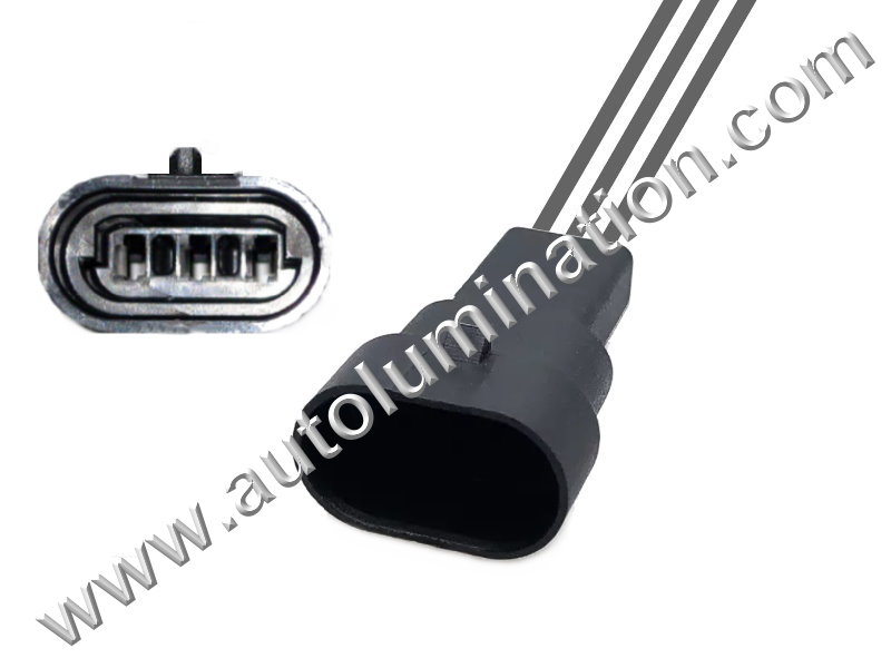 Pigtail Connector with Wires,,,,Aptiv, Delphi, Packard, Metri-Pack 150,,R31D3-MALE,,12162182, 12162185,,Throtttle Position Sensor TPS,,,,GM