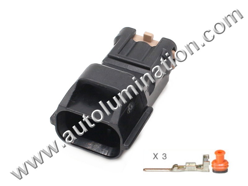 Connector Kit,,,,Yazaki,,E62A3-Male,,7283-8730.-30,,Auto Speed Wire Connector EVO Mivec Camshaft Sensor,,,,Mitsubishi