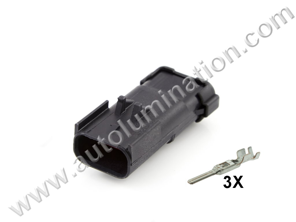Connector Kit,3wirepig0002,,,Aptiv, Delphi, Apex,,C16B3,,54200308,1121700328ES001,54200309,54200311,54200313,4897087AA,645-187,S738,12126471,12167146,15305859, 4897087AA, 88953349,5781C,,Camshaft Position Sensor, CPS,Headlight,Turn Signal,Ignition Coil, Oil Pressure, Windshield Wiper Motor,Jeep, Cadillac, Dodge, Chrysler, Plymouth