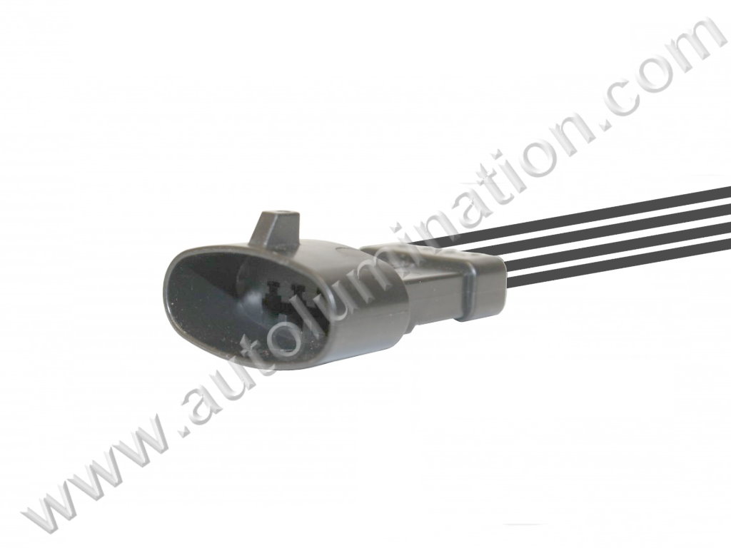 Pigtail Connector with Wires,WPT-207,,Mates with WPT-207,,,,,Mates with 3U2Z-14S411-ACA,,,Mass Air Flow (MAF) Sensor,,,,Ford