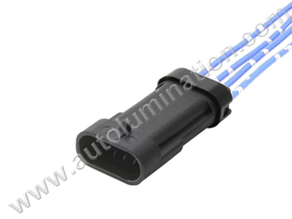 Pigtail Connector with Wires,410pin4007 (Male),,,Delphi,Metripack 150,,,,ckk7043-1.5-11,Idle Air Control IAV Valve,,,,Chevrolet, Pontiac, Buick, GM