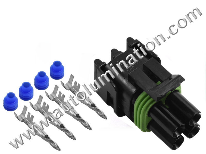 Connector Kit,Weatherpack  Square (Male),,,Delphi, Aptiv,Weatherpack,,CE4212F,12015798,,,,,,GM, Ford