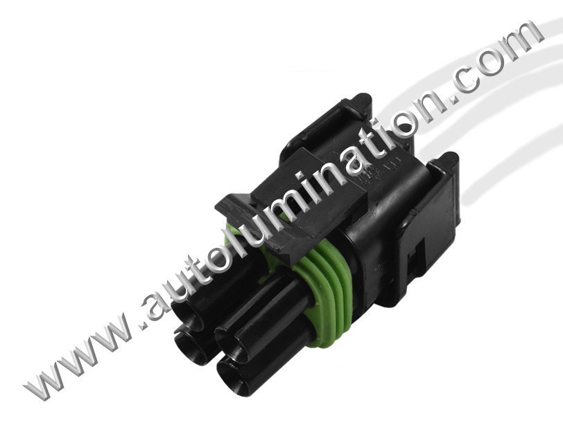 Pigtail Connector with Wires,Weatherpack  Square (Male),,,Delphi, Aptiv,Weatherpack,,CE4212F,12015798,,,,,,GM, Ford