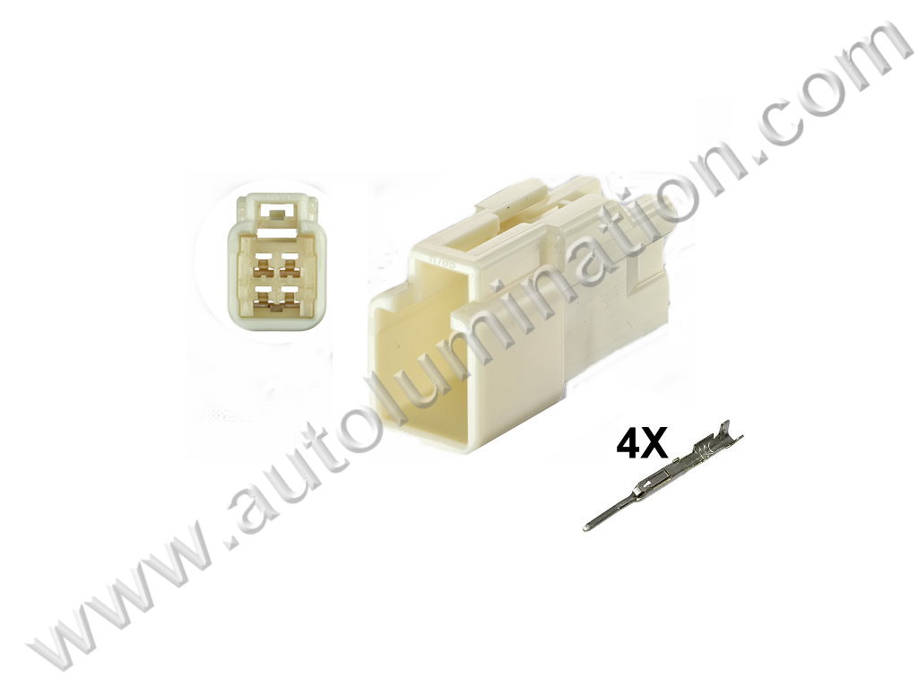 Connector Kit,,,,Yazaki,,Y32C4,CE4408M, ACK9045W-2.2-11, 7282-1040, 6520-0348, 4G5400-000, FRS, GT86, BRZ,,Brake Light Switch,Tail Lamp,Turn Signal,,Toyota, Lexus, Subaru, Scion