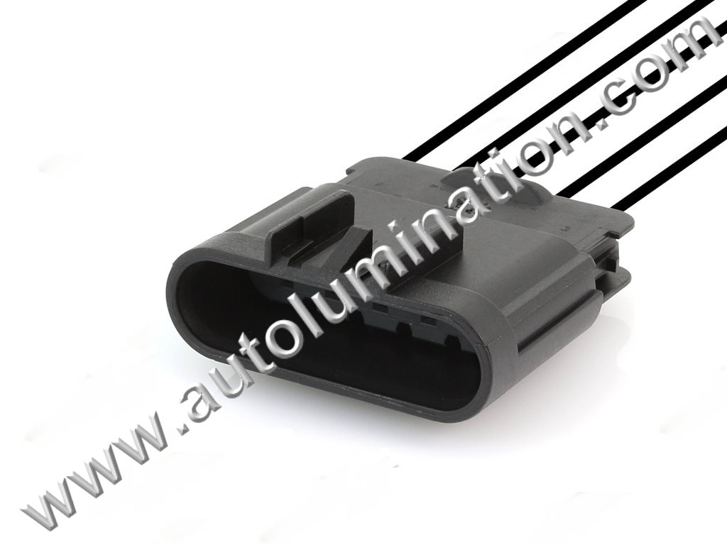 Pigtail Connector with Wires,Male,M5-001,,Aptiv, Delphi,C32D5,,,,,Headlight,Headlamp,,,Buick, Cadillac, Chevy, GMC