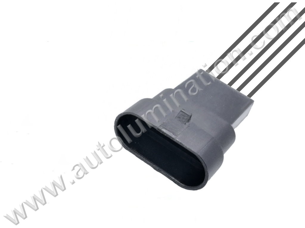 Pigtail Connector with Wires,Male,M5-002,410pin5004,Aptiv, Delphi,,,25168491, 25138411, 15904068,,25168491, 25138411, 15904068,MAF, Mass Air Flow Position Sensor,EGR, Exhaust Gas Position sensor,TPI, Throttle Position Indicator,,GM, GMC,Chevy
