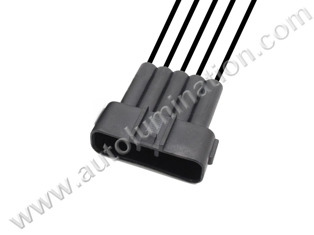 Pigtail Connector with Wires,Male,M5-013,,Yazaki,,,,,,MAF, Mass Air Flow Position Sensor,,,,Toyota, Lexus, GM