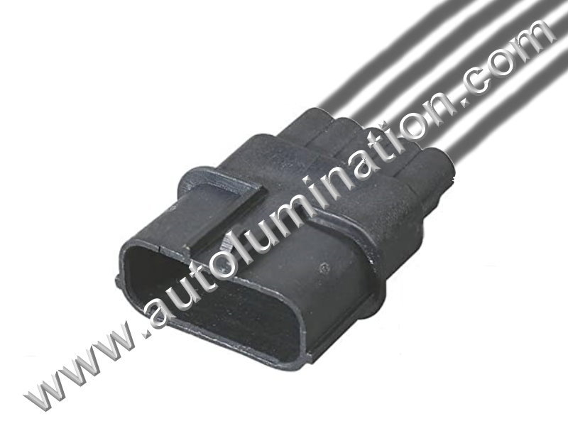 Pigtail Connector with Wires,Male,M5-014,,Sumitomo,,,,,,O2 Sensor, Oxygen,MAF, Mass Air Flow Position Sensor,,,Nissan, Toyota, Mazda, Honda, Acura, Infinity, Mitsubishi, Scion