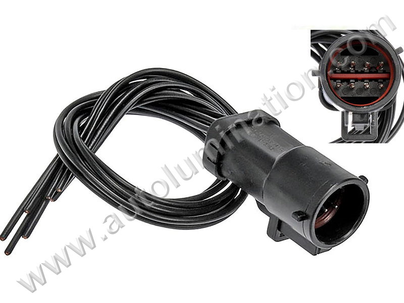 Pigtail Connector with Wires,,,,,,B17D8,,1U2Z-14S411-AKB, WPT-1136,,Fuel Pump Sending Unit,Trailer Towing,,,Ford