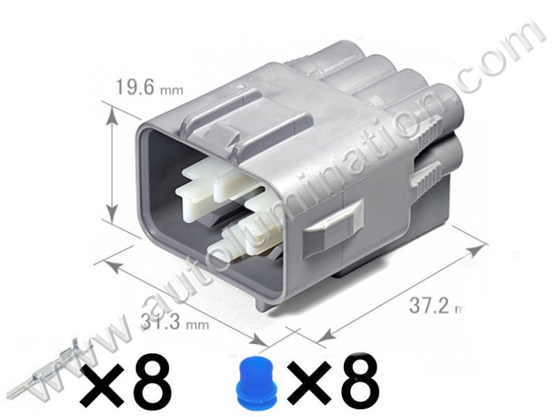 Connector Kit,,,,Yazaki,,,,90980-10896,,Headlight,Headlamp,,,Toyota, Lexus, Honda, Acura