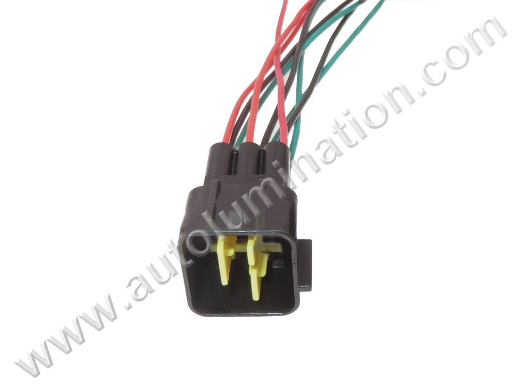 Pigtail Connector with Wires,,,,Furukawa,090 Series,,CE9040M,FW-C-9M-B,,CDI Box,,,,Suzuki, Yamaha
