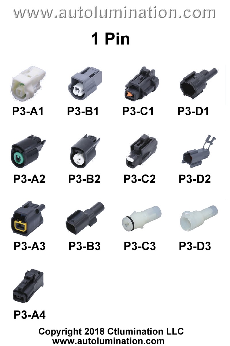 Automotive 1 Pin Position Cavity Wire Connector