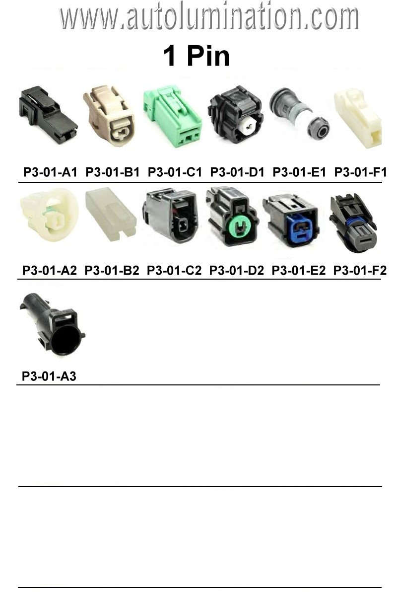 Automotive 1 Pin Position Cavity Wire Connector