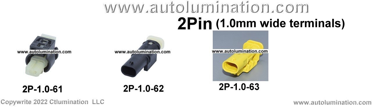 Automotive 2 Pin Position Cavity Wire Connector