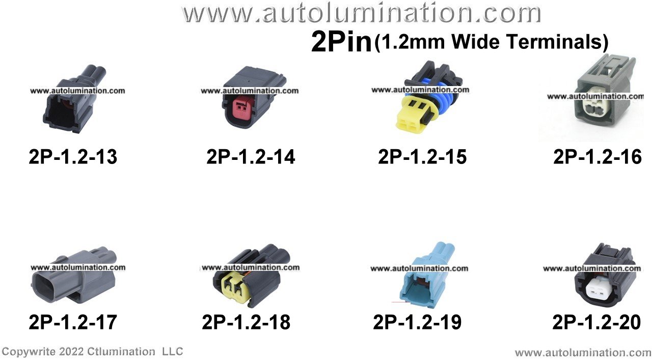 Automotive 2 Pin Position Cavity Wire Connector