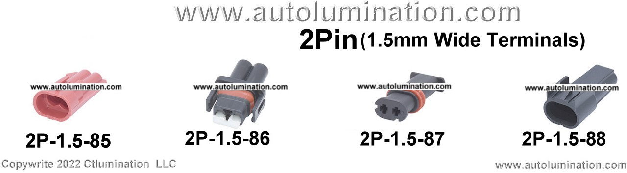 Automotive 2 Pin Position Cavity Wire Connector