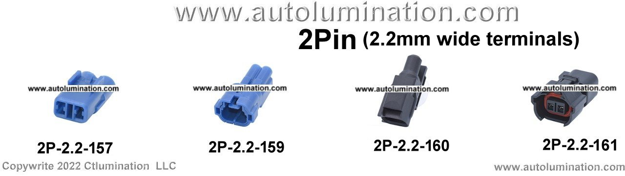 Automotive 2 Pin Position Cavity Wire Connector